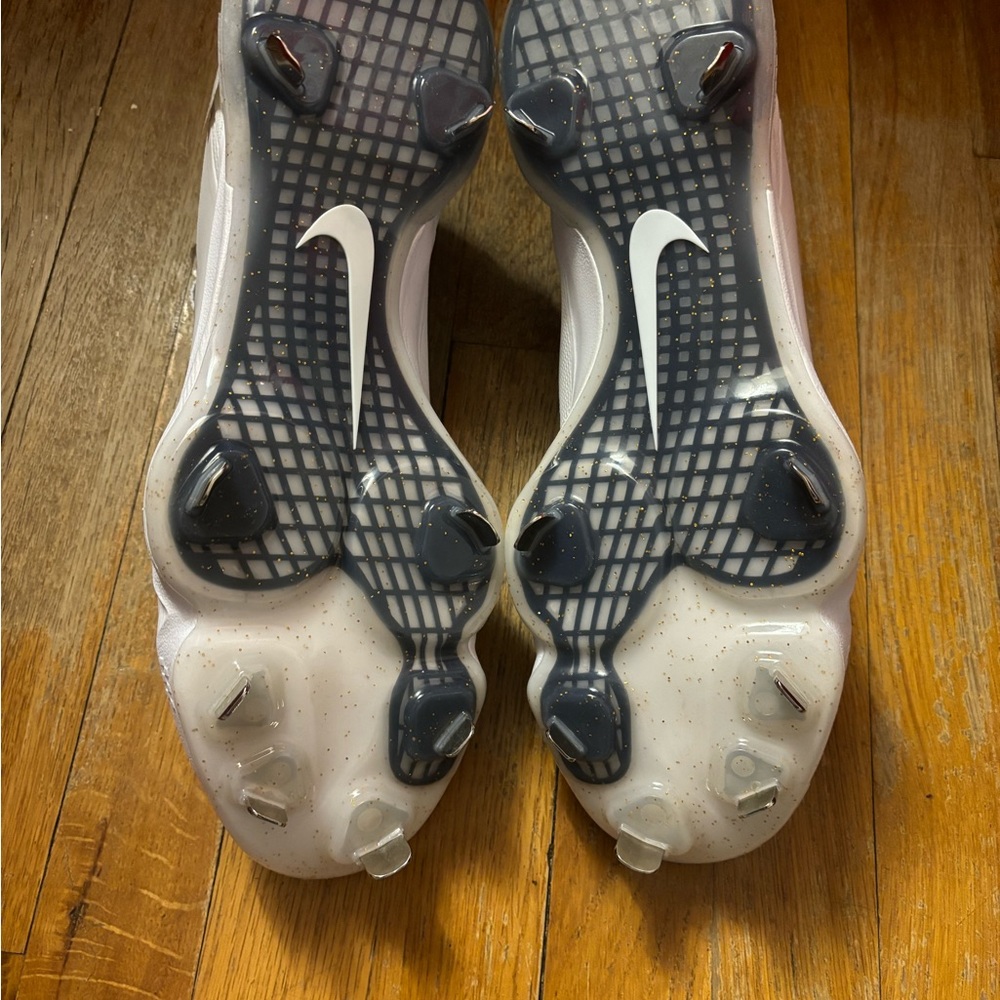 Nike Men's Force Zoom Trout 7 CQ7224-106 White Lace Up Baseball Cleats Sizes - Picture 5 of 7